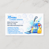 House Cleaning Business Card Template Visitenkarte (Vorderseite)