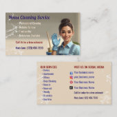 House Cleaning Business Cards Visitenkarte (Vorne/Hinten)