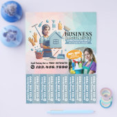 House cleaning Maid Service Flyer Tear Off Strips (Einzeln)