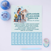 House cleaning Maid Service Flyer Tear Off Strips (Einzeln)