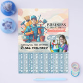 House cleaning Maid Service Flyer Tear Off Strips (Einzeln)