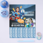 House cleaning Maid Service Flyer Tear Off Strips (Einzeln)