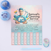 House cleaning Maid Service Flyer Tear Off Strips (Einzeln)