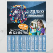 House cleaning Maid Service Flyer Tear Off Strips (Vorne)