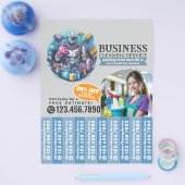 House cleaning Maid Service Flyer Tear Off Strips (Einzeln)