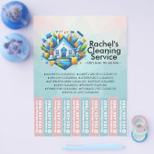 House cleaning Maid Service Flyer Tear Off Strips (Einzeln)