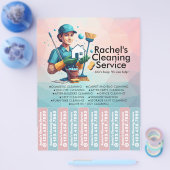 House cleaning Maid Service Flyer Tear Off Strips (Einzeln)