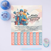 House cleaning Maid Service Flyer Tear Off Strips (Einzeln)