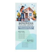 House Cleaning Maid Service Housekeeping Price Werbekarte (Vorne)