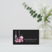 House Cleaning Service Supplies Modern QR Code Visitenkarte (Stehend Vorderseite)