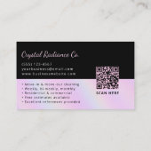 House Cleaning Service Supplies Modern QR Code Visitenkarte (Rückseite)