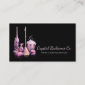 House Cleaning Service Supplies Modern QR Code Visitenkarte (Vorderseite)