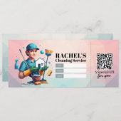 House Cleaning Services Gift Certificate Voucher Einladung (Vorne/Hinten)