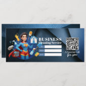 House Cleaning Services Gift Certificate Voucher Einladung (Vorne/Hinten)