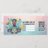 House Cleaning Services Gift Certificate Voucher Einladung (Vorderseite)