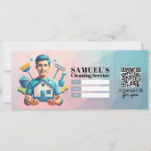 House Cleaning Services Gift Certificate Voucher Einladung (Vorderseite)