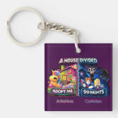 House Divided Adopt Me vs 99 Nights Schlüsselanhänger (Vorderseite)