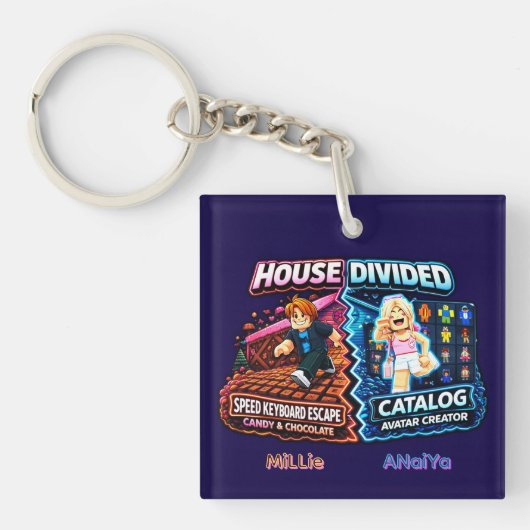 House Divided Speed Keyboard vs Avatar Creator Schlüsselanhänger (Vorderseite)