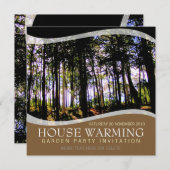House Erwärmung Garden Party Einladung (Vorne/Hinten)