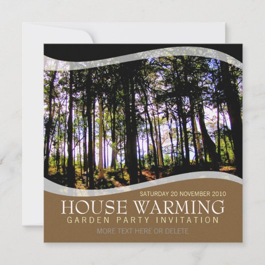 House Erwärmung Garden Party Einladung (Vorderseite)