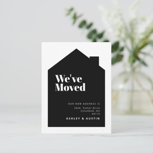 House Erwärmung Moderner Minimal haben wir neue Zu Postkarte (Stehend Vorderseite)