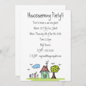 House Erwärmung Moving Party Einladung (Vorne/Hinten)