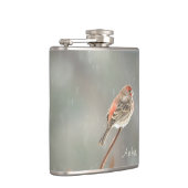 House Finch auf einer Zweigniederlassung Flachmann (Rechts)