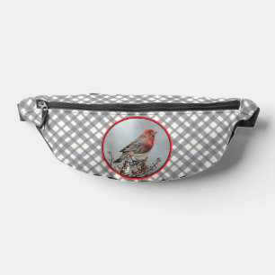 House Finch im Winter Snow Original Foto Bauchtasche