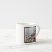 House Finch in Snow - Original Foto Espressotasse (Vorderseite Rechts)