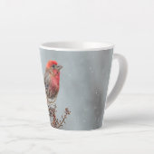 House Finch in Snow - Original Foto Milchtasse (Rechte Ecke)