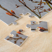 House Finch in Snow - Original Foto Puzzle (Seite)