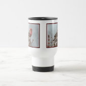 House Finch in Snow - Original Foto Reisebecher (Mittel)