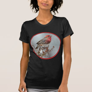 House Finch in Snow - Original Foto T-Shirt