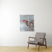 House Finch in Snow - Original Foto Wandteppich (Beispiel)