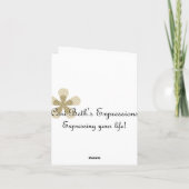 House Get Well Soon Card Karte (Rückseite)