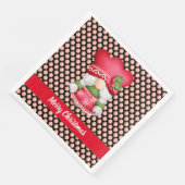 House Gnome Anpassen von Farbe und Text Serviette (Ecke)