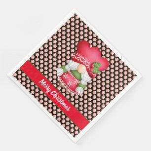 House Gnome Anpassen von Farbe und Text Serviette