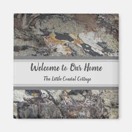 House Guest Driftwood Beach Foto Vacation Willkomm Magnet