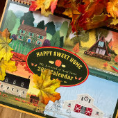 House Happy Sweet Zuhause Illustriert Calendar Kalender