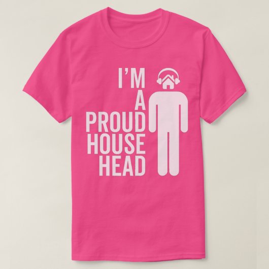 House Head House Music DJ Rave Outfit T-Shirt (Design vorne)
