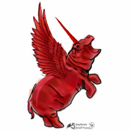 House HIppocorn Skulptur Hippo Unicorn Freistehende Fotoskulptur