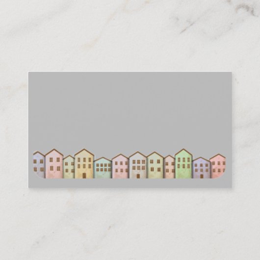 House Home Business Professional Property Mgmtl Visitenkarte (Rückseite)