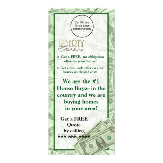 House Home Buyer Door Hanger Brochure Flyer Hanger Werbekarte