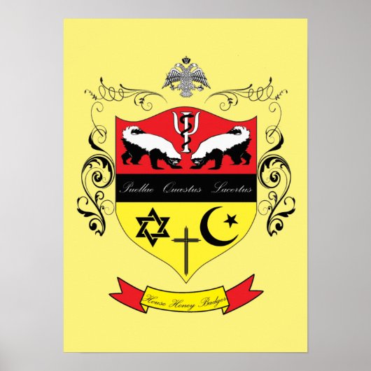 House Honey Badger Poster (Vorne)