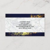 House Icon | Marmor | Goldstaub Visitenkarte (Rückseite)