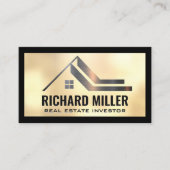 House Icon Metallic Visitenkarte (Vorderseite)