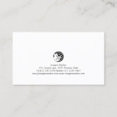 House Icon Real Anwesen Realty Property Visitenkarte (Rückseite)