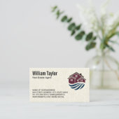 House Icon | Real Anwesen Visitenkarte (Stehend Vorderseite)