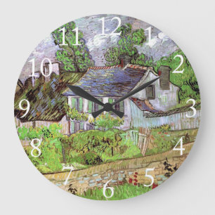 House in Auvers,Vincent van Gogh. Große Wanduhr