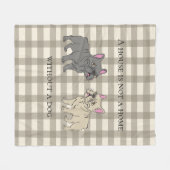 House is not a home without a dog fleecedecke (Vorderseite (Horizontal))